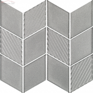 Плитка Ceramika Paradyz Bliss Silver Romb мозаика (20,5х53,8)